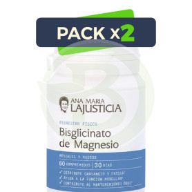 Pack 2x Bisglicinato De Magnesio 60 Comprimidos Ana María Lajusticia