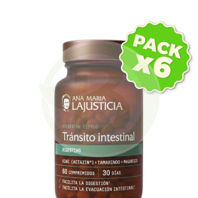 Pack 6x Tránsito Intestinal 60 Comprimidos Ana Maria Lajusticia