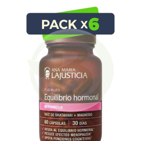 Pack 6x Equilibrio Hormonal 60 Cápsulas Ana María Lajusticia