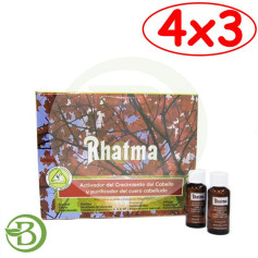 Pack 4x3 Loción Activadora Crecimiento 30Ml. Rhatma