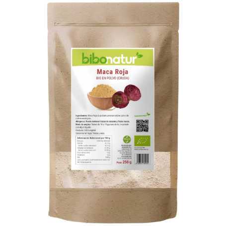 Maca Roja en Polvo Eco 250G Bibonatur