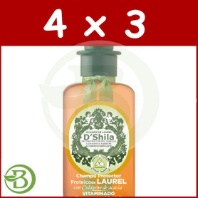 Pack 4x3 Champú de Laurel Shila