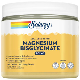 Bisglicinato De Magnesio en Polvo 179G Solaray