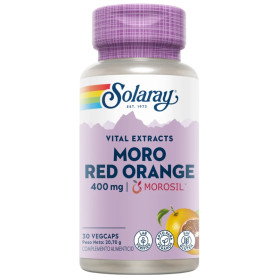 Moro Red Orange 400Mg Morosil 30 Cápsulas Vegetales Solaray