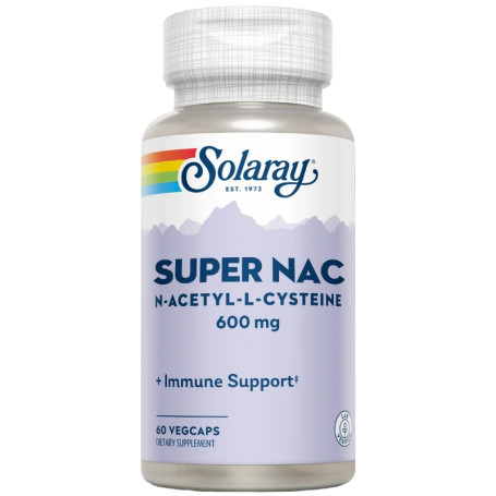 Super Nac 600Mg 60 Cápsulas Vegetales Solaray