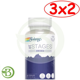 Pack 3x2 Deseo Stages 60 Cápsulas Vegetales Solaray