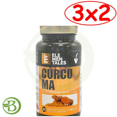 Pack 3x2 Cúrcuma Meriva 30 Cápsulas Nova Diet