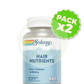 Pack 2x Hair Nutrients 120 Cápsulas Vegetales Solaray