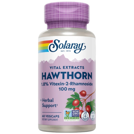 Extracto De Espino Blanco 100Mg 60 Cápsulas Vegetales Solaray