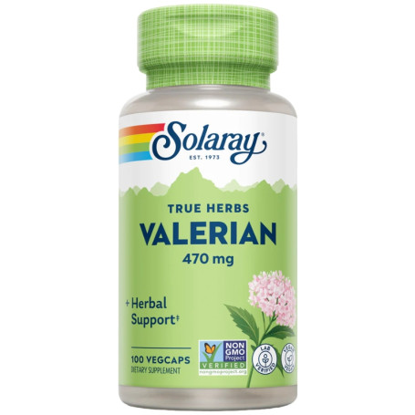 Raíz De Valeriana 470Mg 100 Cápsulas Vegetales Solaray