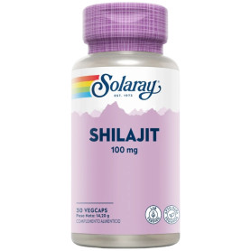 Shilajit 100Mg 30 Cápsulas Vegetales Solaray