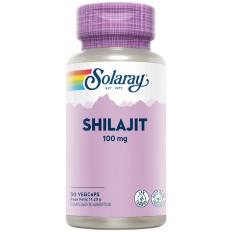 Shilajit 100Mg 30 Cápsulas Vegetales Solaray