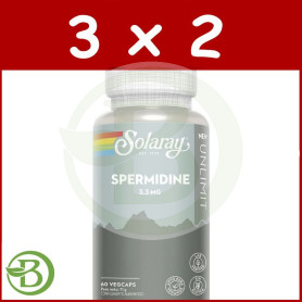 Pack 3x2 Spermidine 3.3Mg 60 Cápsulas Vegetales Solaray