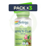 Pack 3x Raíz De Harpagofito 525Mg 100 Cápsulas Vegetales Solaray