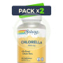 Pack 2x Chlorella 1500Mg 120 Comprimidos Solaray