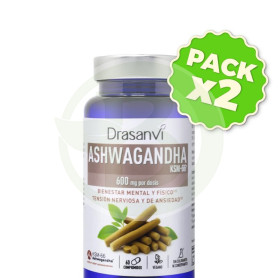 Pack 2x Ashwagandha Ksm-66 60 Comprimidos Drasanvi