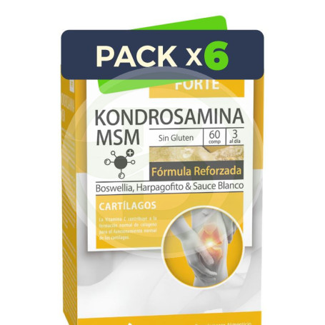 Pack 6x Kondrosamina Msm Rapid 30 ampollas Dietmed