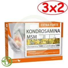 Pack 3x2 Kondrosamina Msm Extra Forte 20 sobres Dietmed