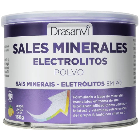 Sales Minerales Electrolitos Puros Sabor Limón 160G Drasanvi