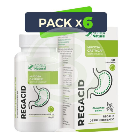 Pack 6x Regacid 60 Comprimidos Soria Natural