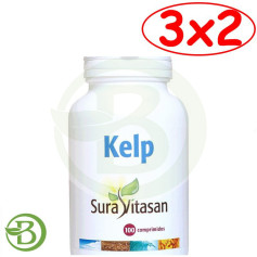 Pack 3x2 Kelp 100 Comprimidos Sura Vitasan