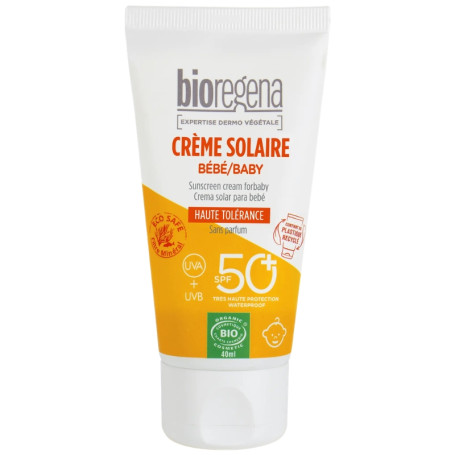Crema Solar Hipoalergénica para Bebé Spf50+ 40Ml Bioregena