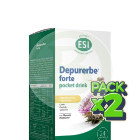 Pack 2x Depurerbe Forte Pocket Drink 24 Sobres Esi