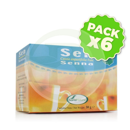 Pack 6x Infusiones de Sen 20 Filtros Soria Natural