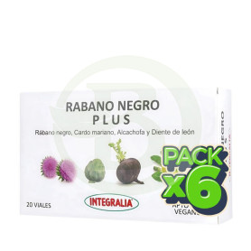 Pack 6x Rábano Negro Plus 20 Viales Integralia