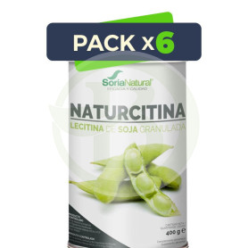 Pack 6x Lecitina de Soja Granulada 400g Soria Natural Alimentación