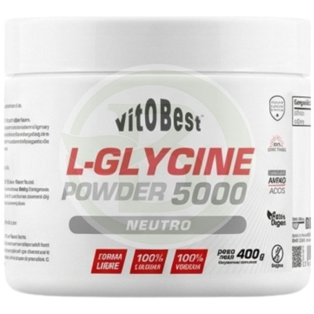 L-Glycine 5000 en Polvo Sabor Neutro 400G Vit.o.best