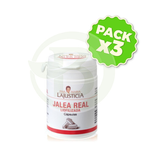 Pack 3x Jalea Real Liofilizada 60 Cápsulas Ana Mª Lajusticia