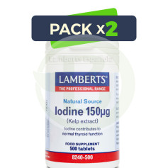 Pack 2x Iodo 150µg. Lamberts
