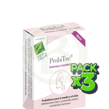 Pack 3x Probitec® Embarazo y Lactancia Basic 30 Cápsulas 100% Natural
