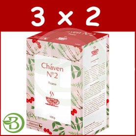 Pack 3x2 Té Nº2 Cháven 100G Dietmed