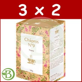 Pack 3x2 Té Nº9 Chápros 100G Dietmed