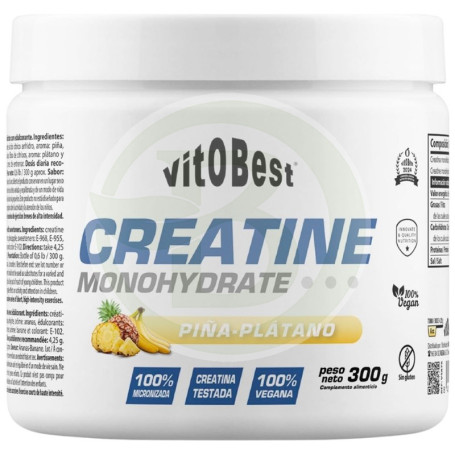 Creatine Monohydrate Sabor Piña-Plátano 300G Vit.o.best
