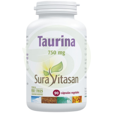 Taurina 750Mg 90 Cápsulas Sura Vitasan