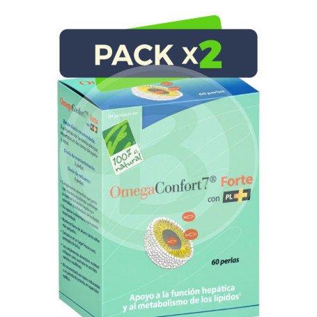 Pack 2x Omega Confort 7 Forte con Pl+ 100% Natural