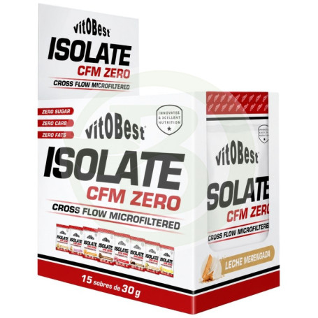 Isolate Cfm Zero Sabor Leche Merengada 15 Sobres Vit.o.best
