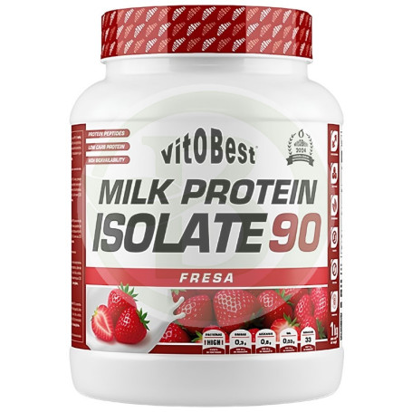 Milk Protein Isolate 90 Sabor Fresa 1Kg Vit.o.best