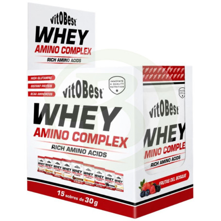 Whey Amino Complex Sabor Frutas del Bosque 15 Sobres Vit.o.best