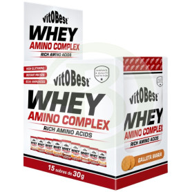 Whey Amino Complex Sabor Galleta María 15 Sobres Vit.o.best
