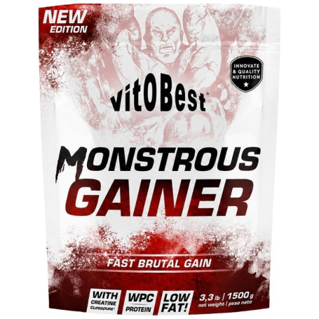 Monstrous Gainer Sabor Vainilla 1,5kg Vit.O.Best