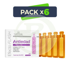 Pack 6x Ampollas Efecto Flash Antiedad 5 Monodosis Natysal