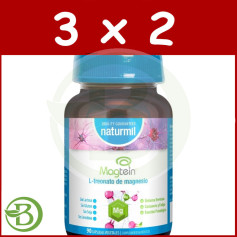 Pack 3x2 Magtein L-Treonato De Magnesio 90 Cápsulas Vegetales Naturmil