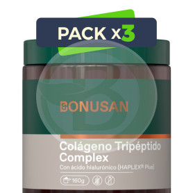 Pack 3x Colágeno Tripéptido Complex 160G Bonusan