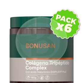 Pack 6x Colágeno Tripéptido Complex 160G Bonusan