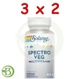 Pack 3x2 Spectro Multivitamin 60 Cápsulas Solaray