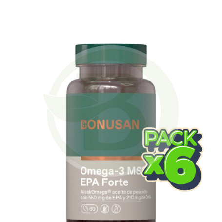 Pack 6x Omega-3 Msc Epa Forte 60 Perlas Bonusan